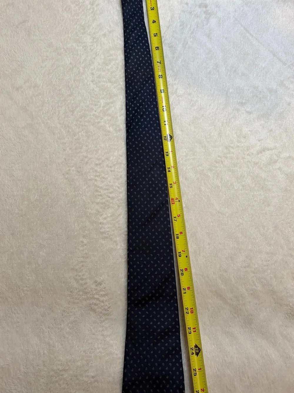 Henri‎ Christian Navy Tie with Micro-dot Paisley Patterned